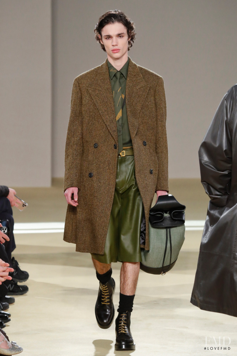 Fernando Lindez featured in  the Salvatore Ferragamo fashion show for Autumn/Winter 2020