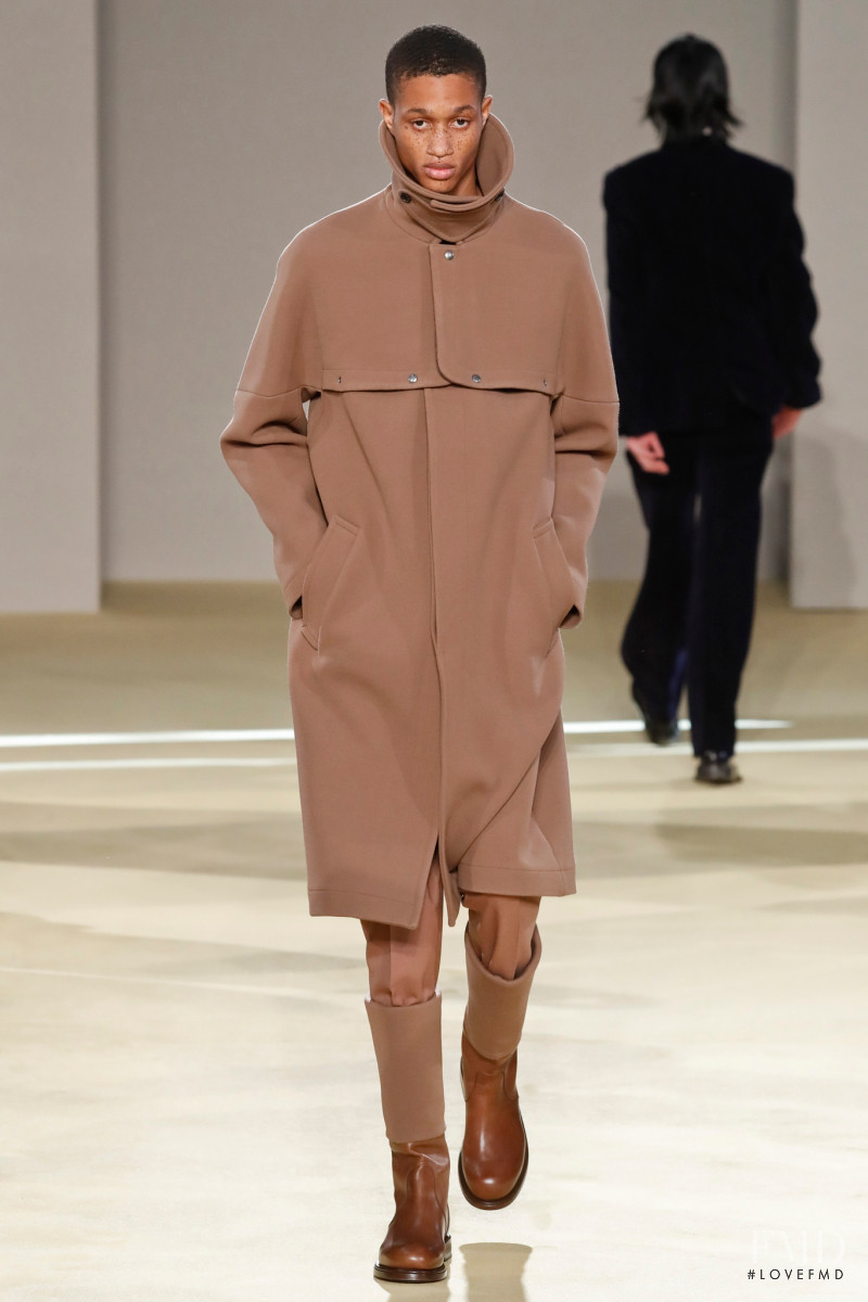 Romaine Dixon featured in  the Salvatore Ferragamo fashion show for Autumn/Winter 2020
