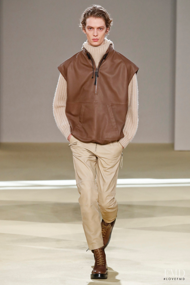 Leon Dame featured in  the Salvatore Ferragamo fashion show for Autumn/Winter 2020