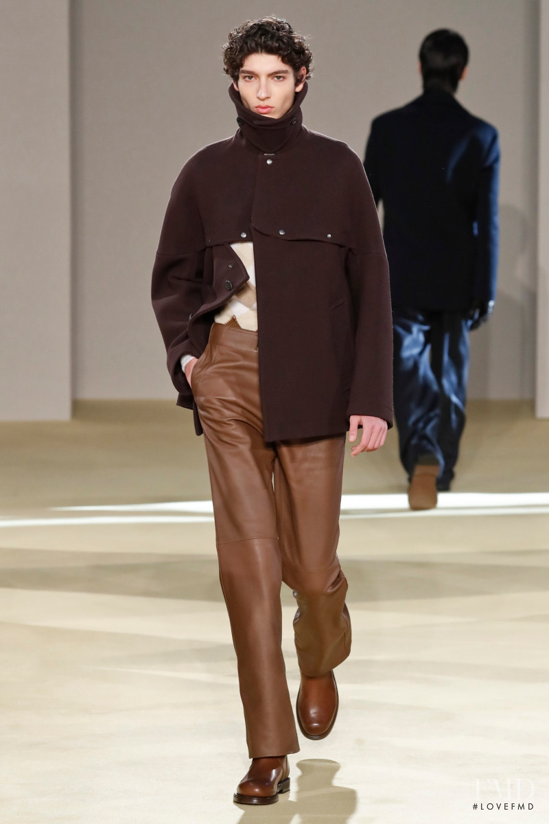 Mario Lopez featured in  the Salvatore Ferragamo fashion show for Autumn/Winter 2020