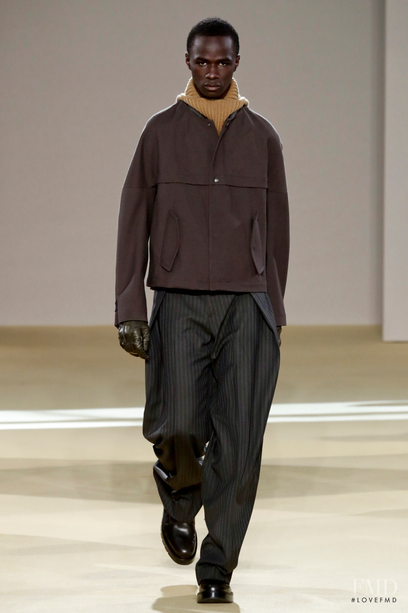 Malick Bodian featured in  the Salvatore Ferragamo fashion show for Autumn/Winter 2020