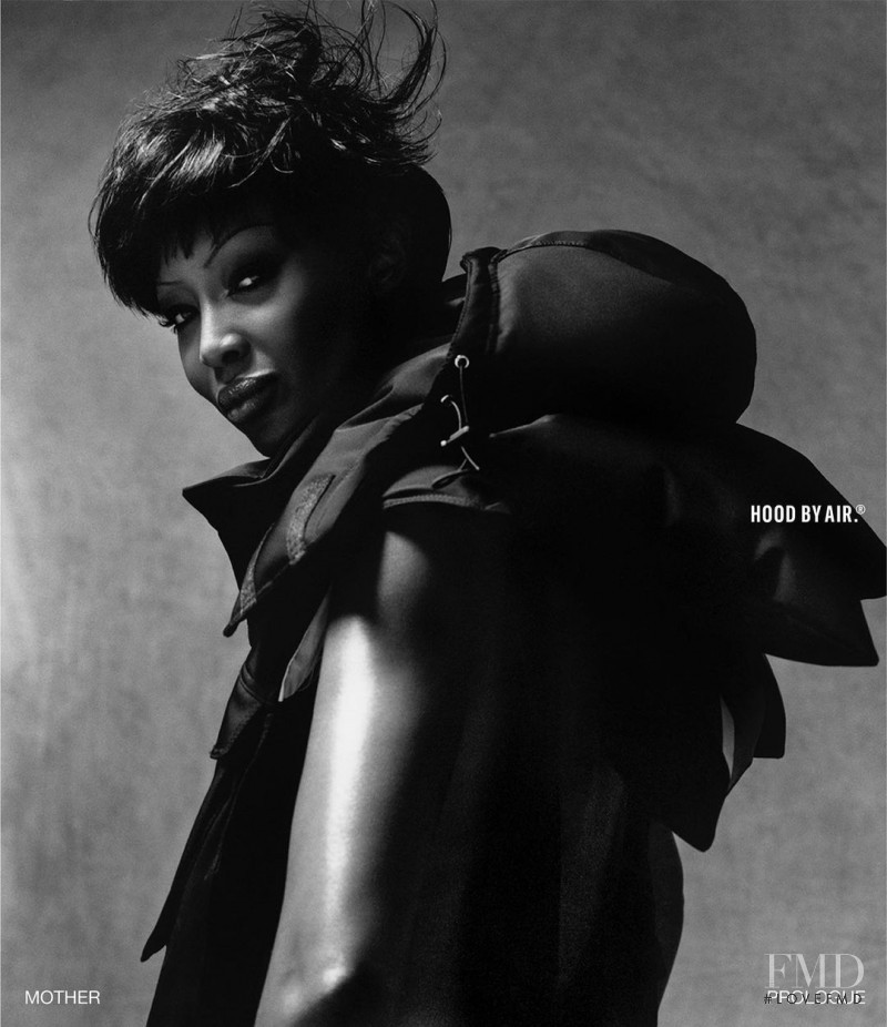 Naomi Campbell featured in  the Hood By Air advertisement for Spring/Summer 2021