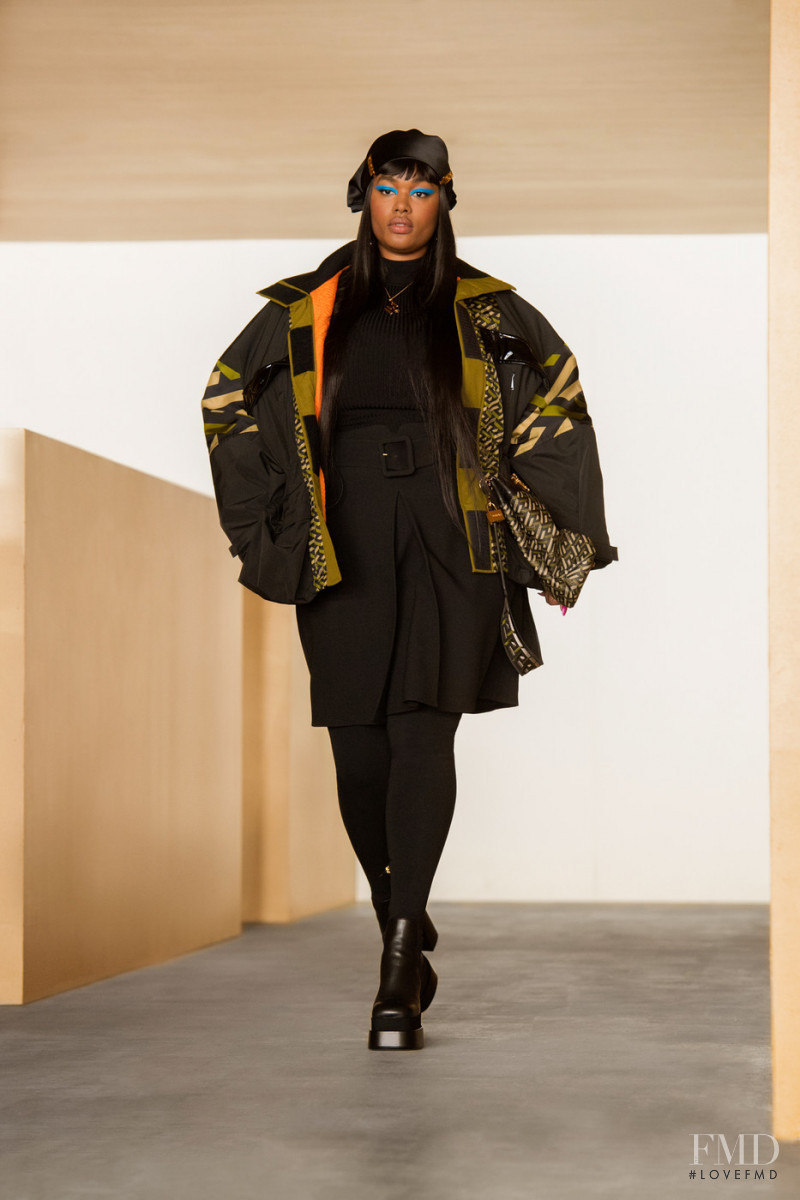 Precious Lee featured in  the Versace fashion show for Autumn/Winter 2021