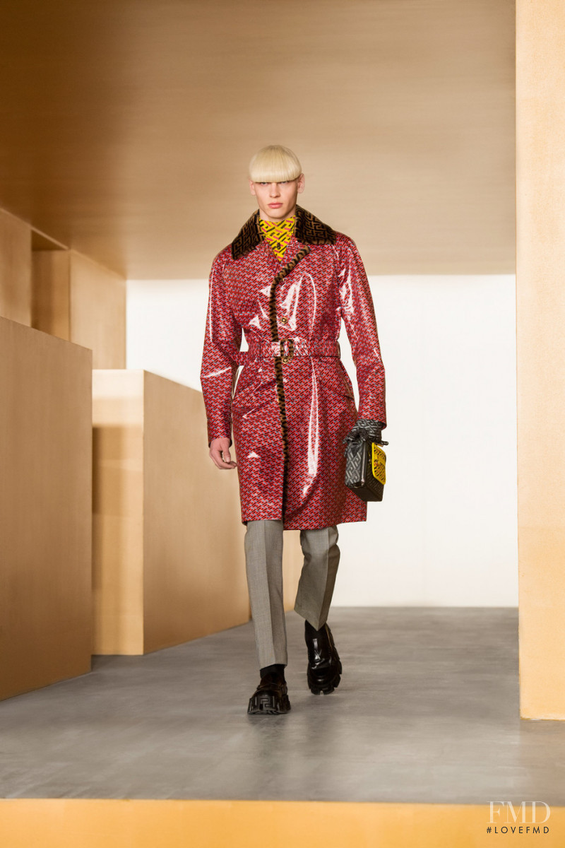 Lucas Barski featured in  the Versace fashion show for Autumn/Winter 2021