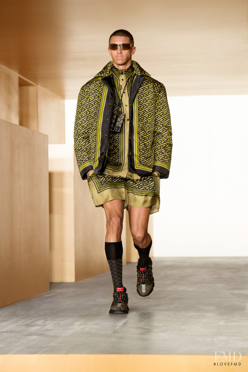 Loic Namigandet featured in  the Versace fashion show for Autumn/Winter 2021
