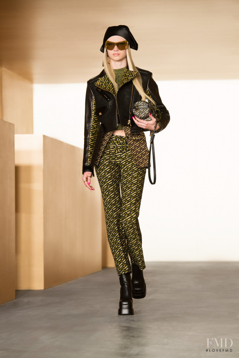 Evelina Lauren featured in  the Versace fashion show for Autumn/Winter 2021