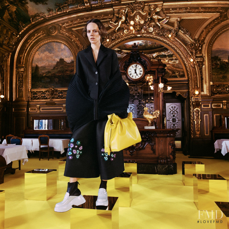 Freja Beha Erichsen featured in  the Loewe lookbook for Autumn/Winter 2021