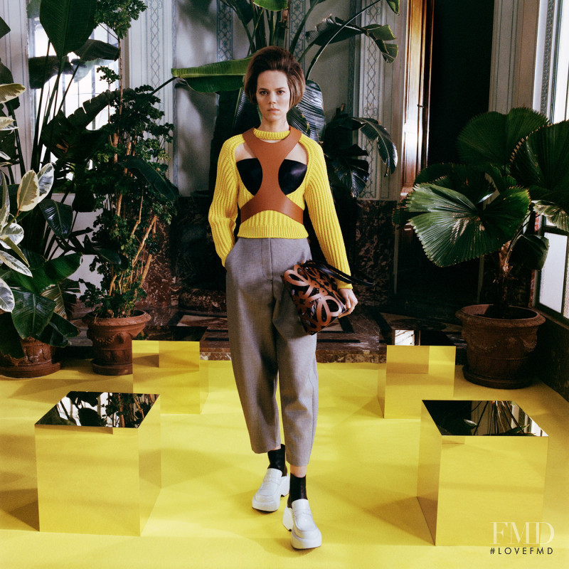 Freja Beha Erichsen featured in  the Loewe lookbook for Autumn/Winter 2021