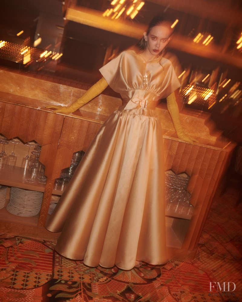 Moira Berntz featured in  the Alexis Mabille lookbook for Autumn/Winter 2021