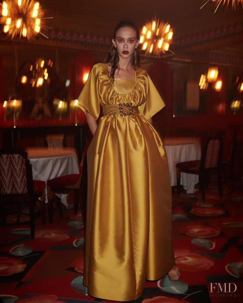 Moira Berntz featured in  the Alexis Mabille lookbook for Autumn/Winter 2021