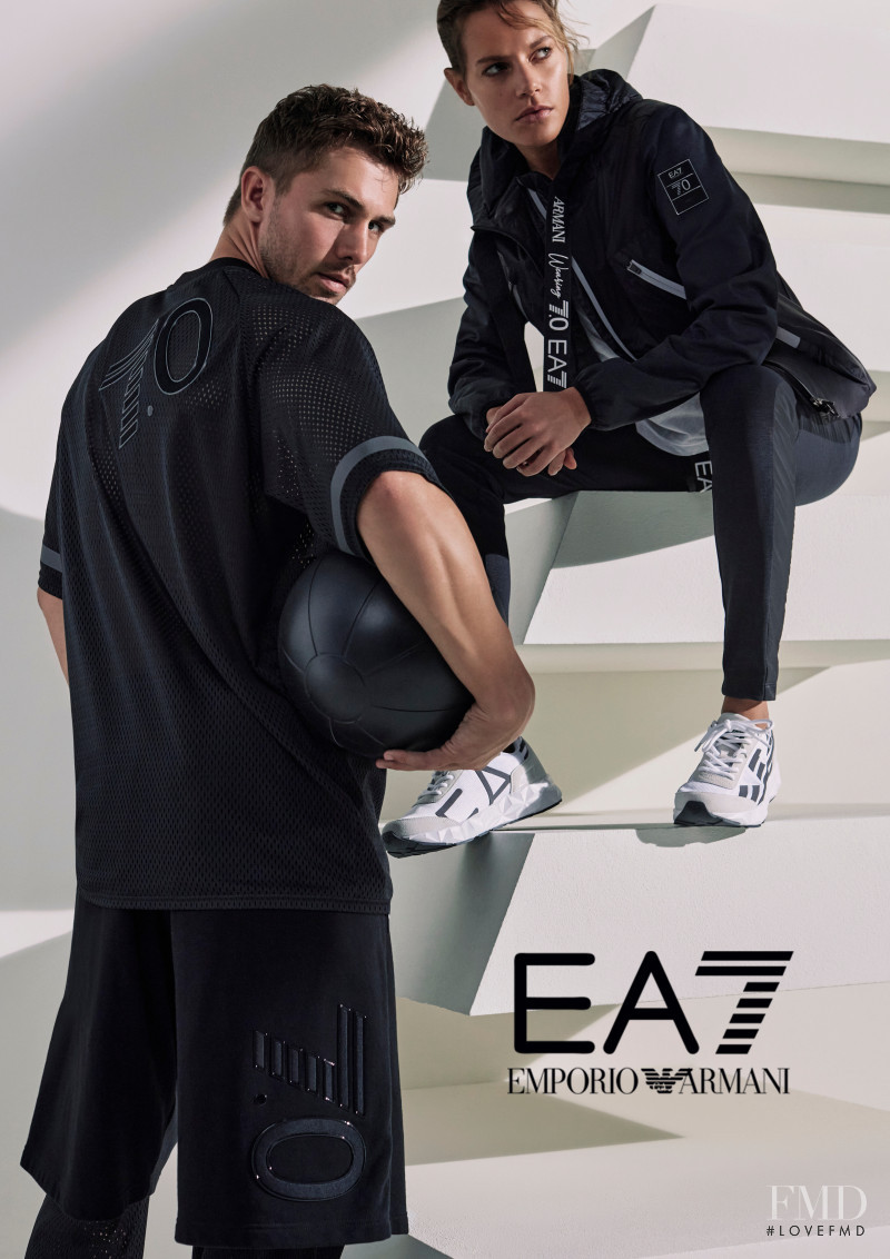 James Yates featured in  the EA7 EA7 advertisement for Spring/Summer 2021