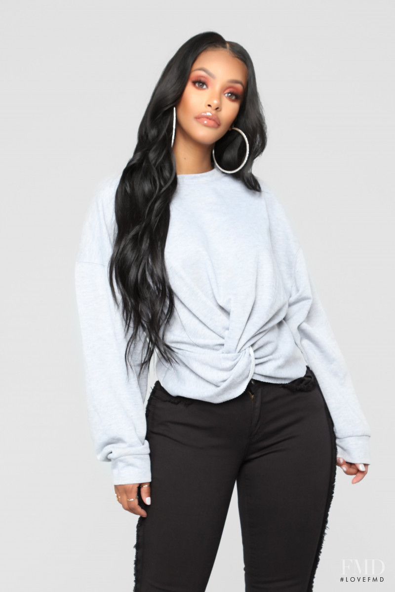 Yodit Yemane featured in  the Fashion Nova catalogue for Fall 2018