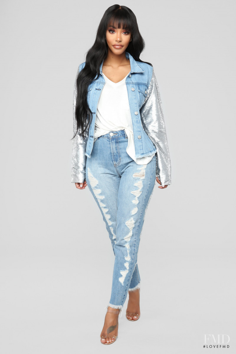 Yodit Yemane featured in  the Fashion Nova catalogue for Fall 2018