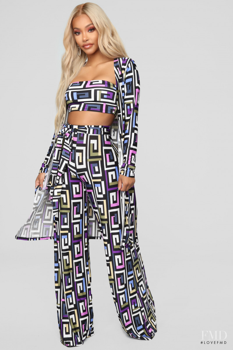 Yodit Yemane featured in  the Fashion Nova catalogue for Fall 2018