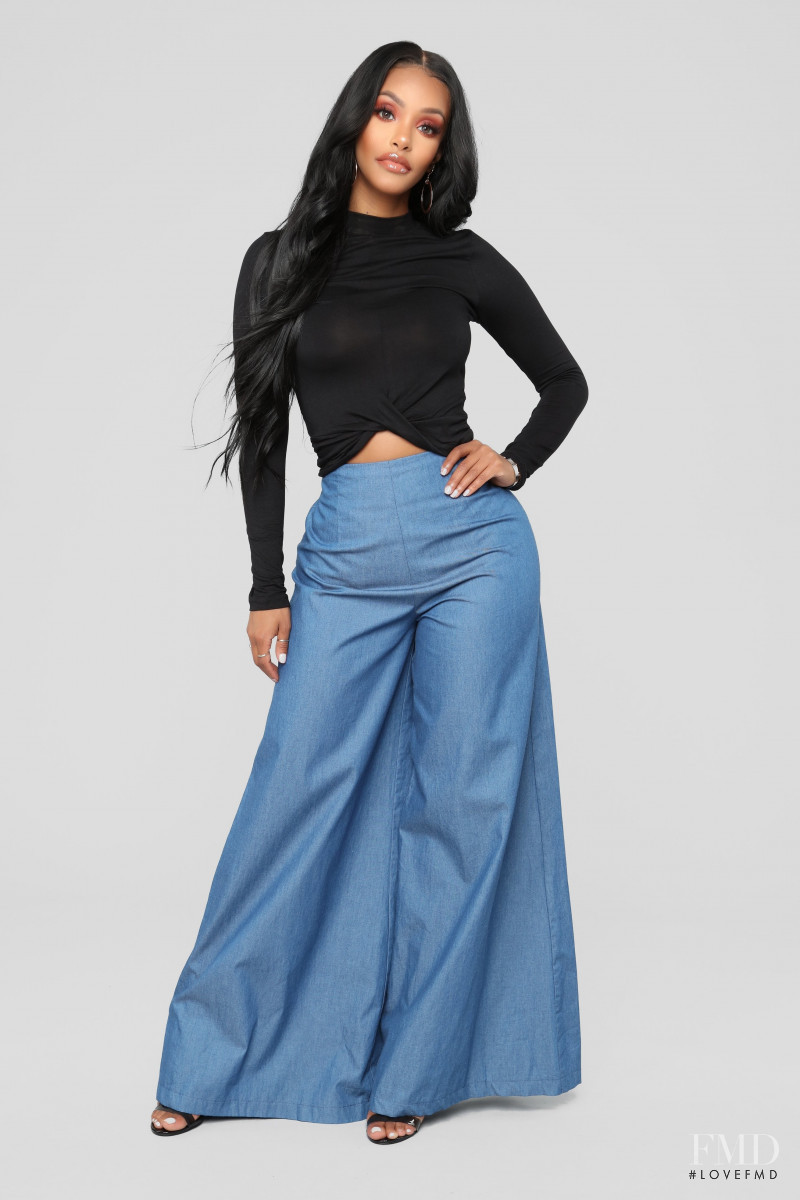 Yodit Yemane featured in  the Fashion Nova catalogue for Fall 2018