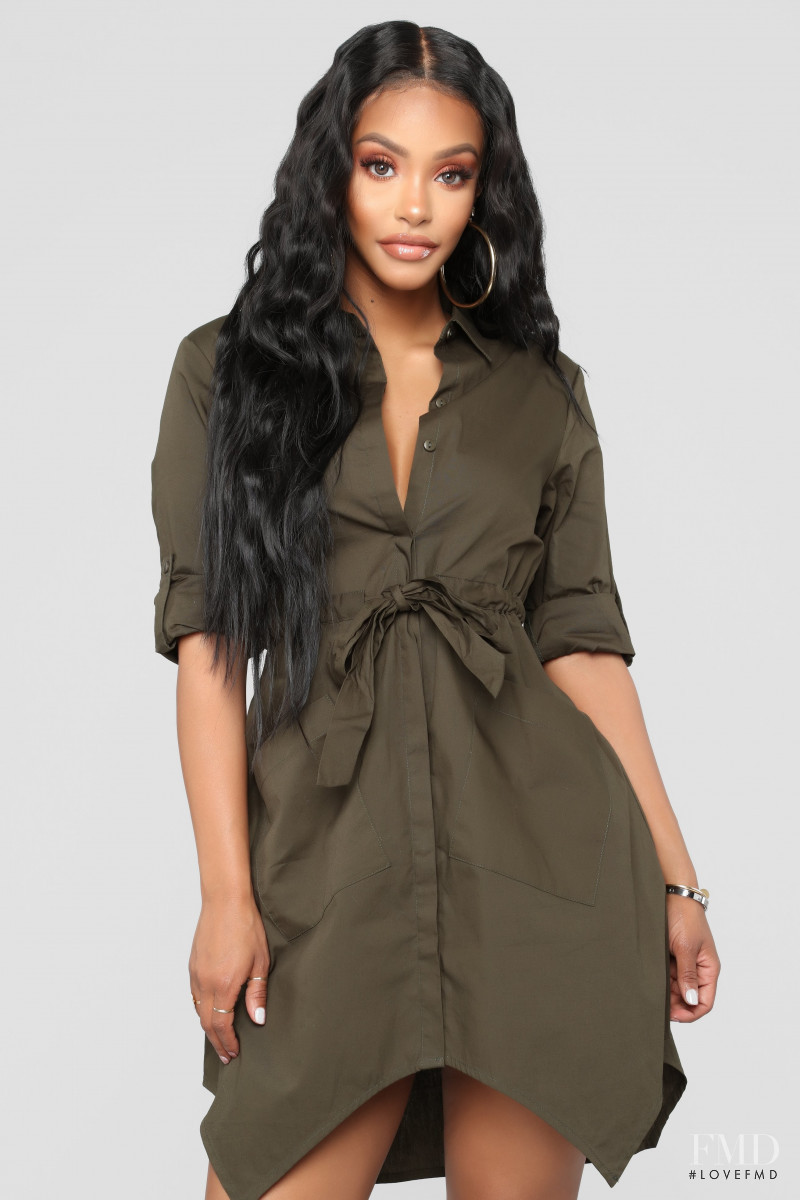 Yodit Yemane featured in  the Fashion Nova catalogue for Fall 2018