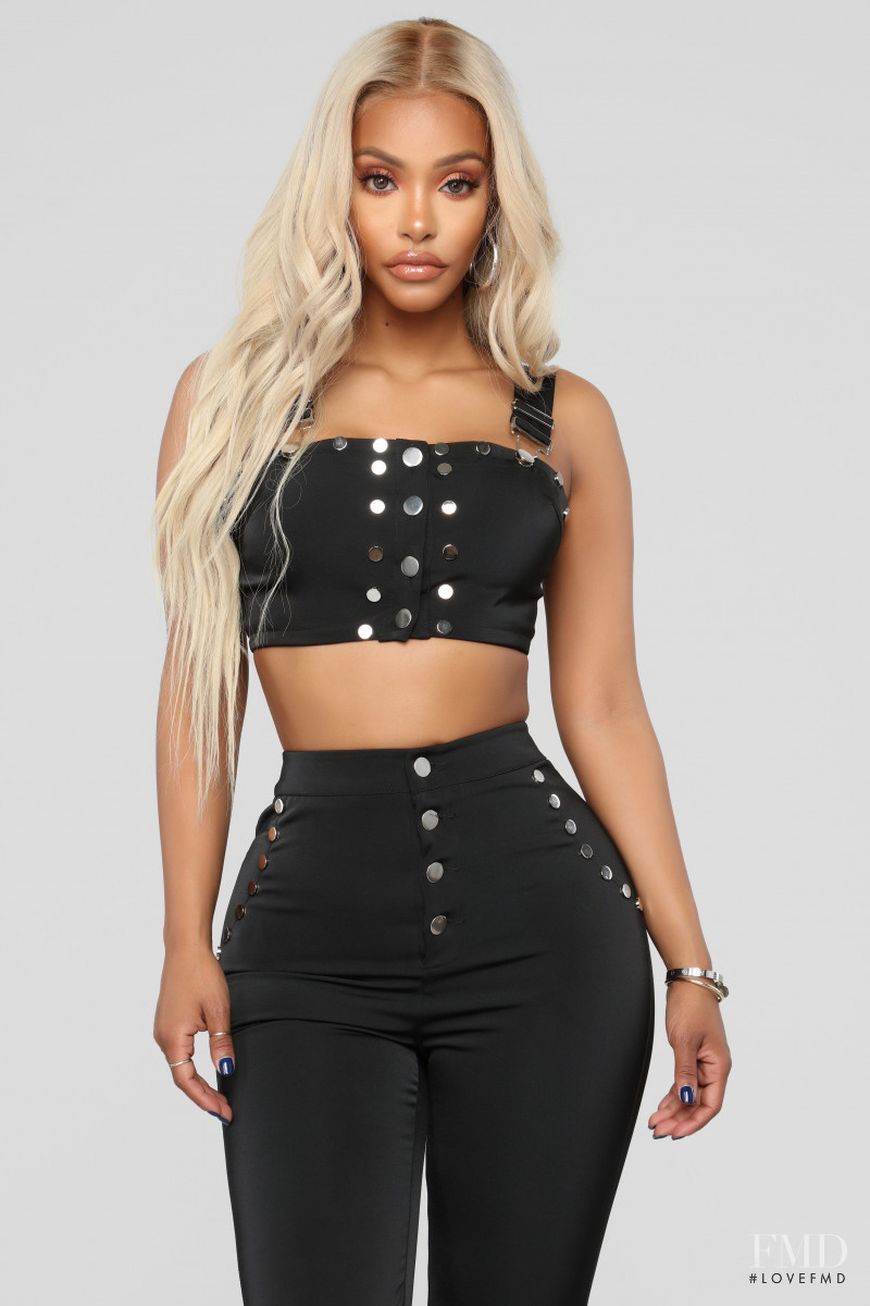 Yodit Yemane featured in  the Fashion Nova catalogue for Fall 2018