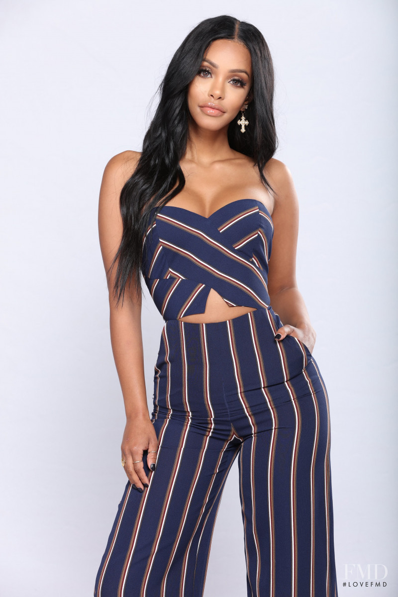 Yodit Yemane featured in  the Fashion Nova catalogue for Fall 2018