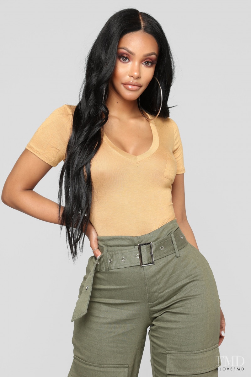 Yodit Yemane featured in  the Fashion Nova catalogue for Fall 2018