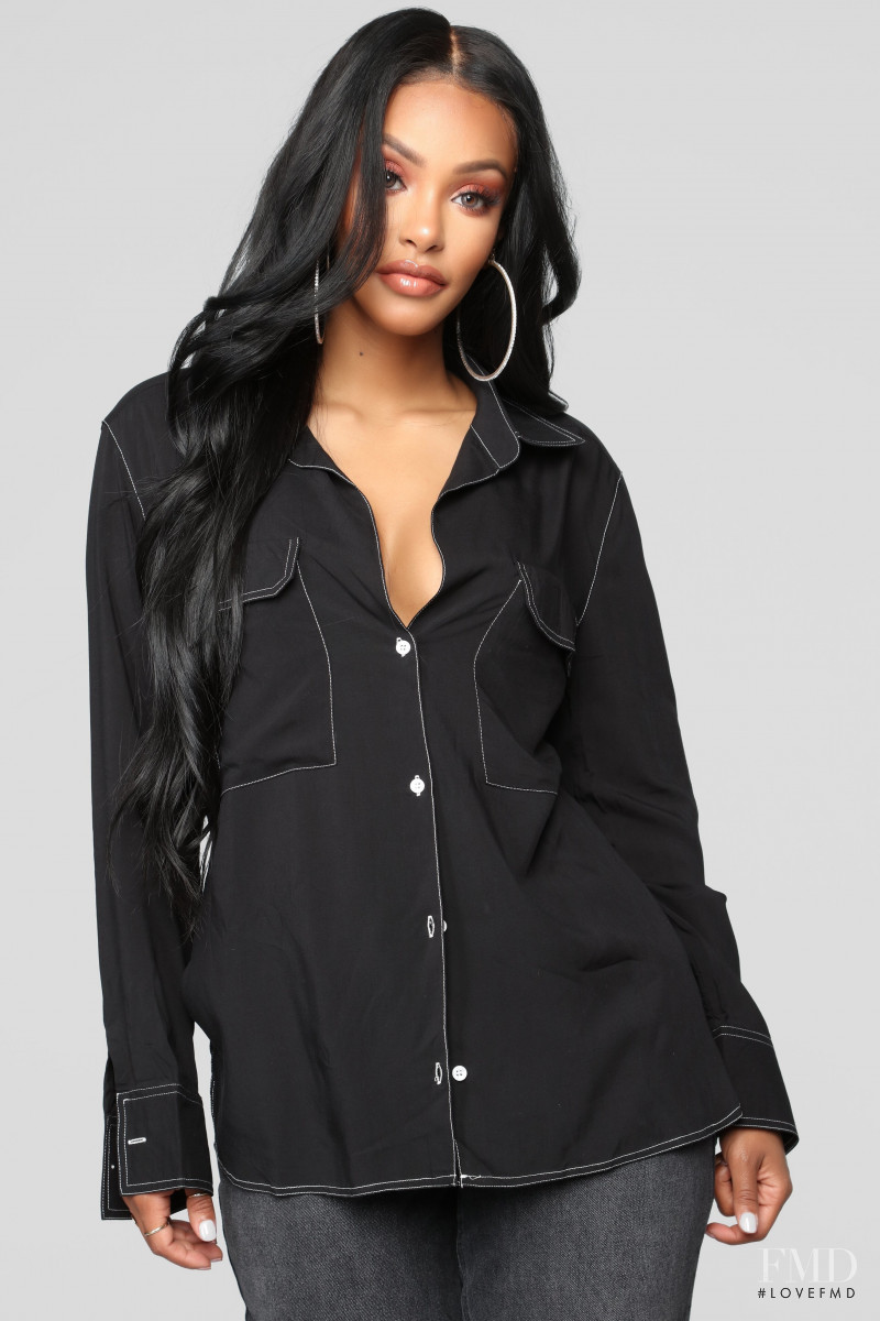Yodit Yemane featured in  the Fashion Nova catalogue for Fall 2018