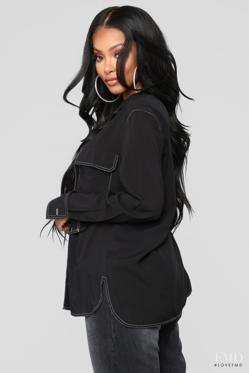 Yodit Yemane featured in  the Fashion Nova catalogue for Fall 2018