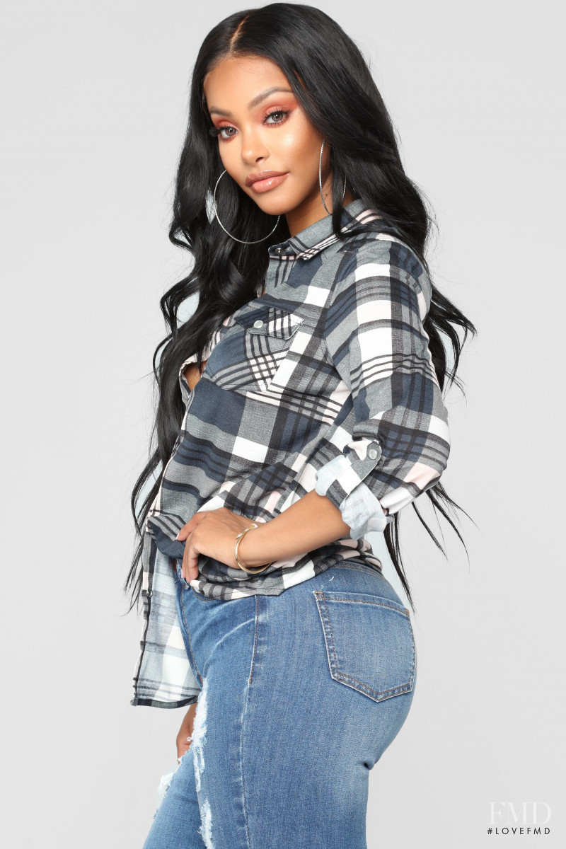 Yodit Yemane featured in  the Fashion Nova catalogue for Fall 2018