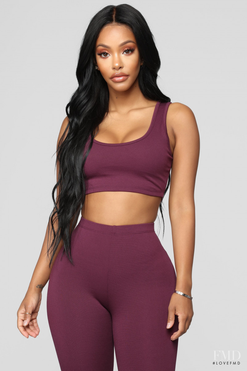 Yodit Yemane featured in  the Fashion Nova catalogue for Winter 2018