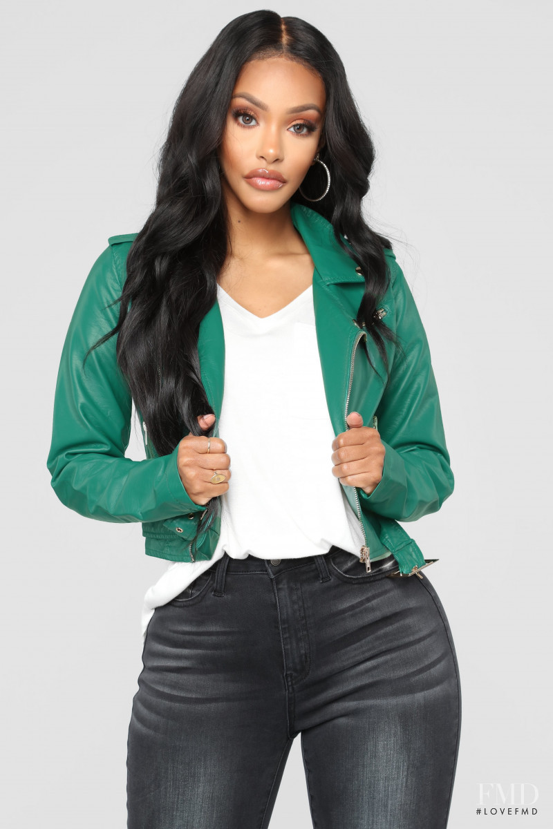 Yodit Yemane featured in  the Fashion Nova catalogue for Winter 2018