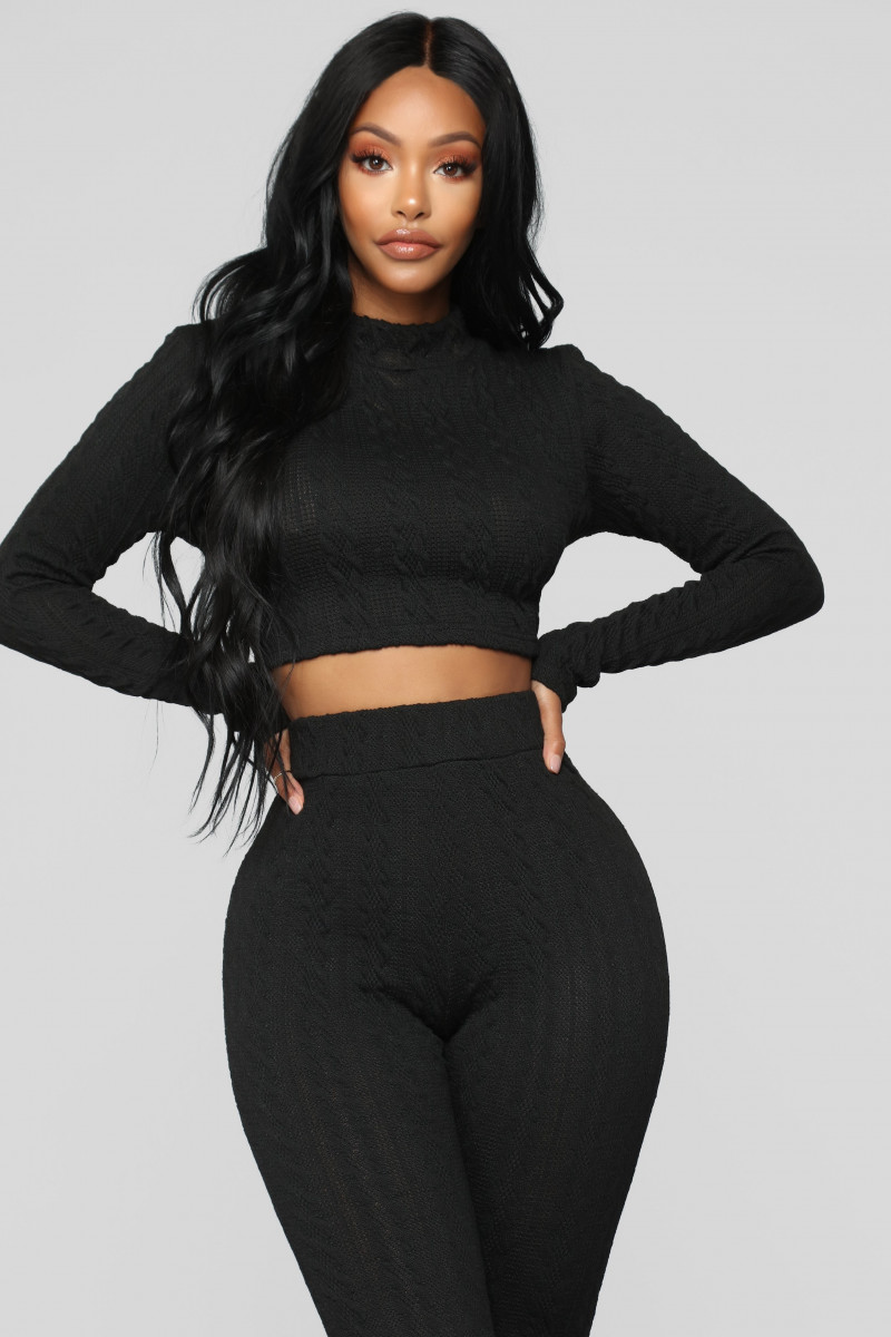 Yodit Yemane featured in  the Fashion Nova catalogue for Winter 2018