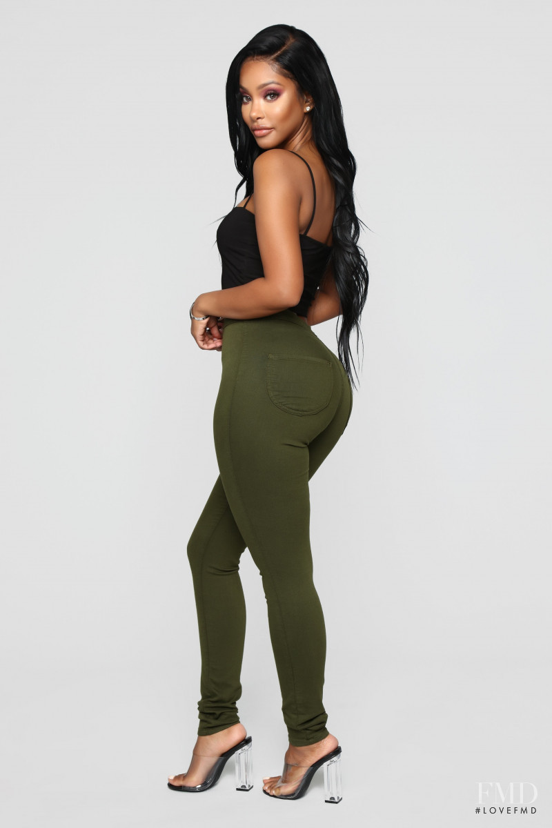 Yodit Yemane featured in  the Fashion Nova catalogue for Winter 2018