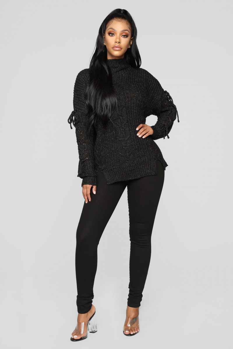 Yodit Yemane featured in  the Fashion Nova catalogue for Winter 2018