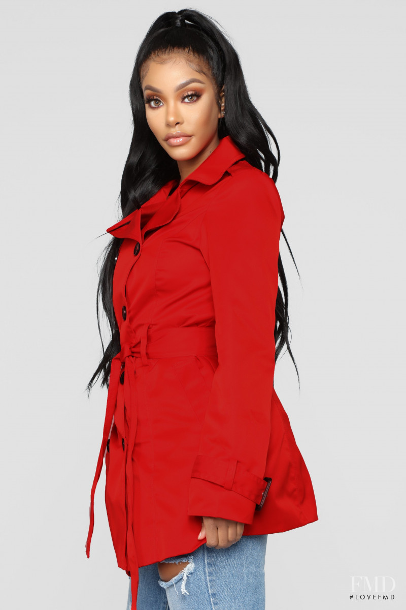 Yodit Yemane featured in  the Fashion Nova catalogue for Winter 2018