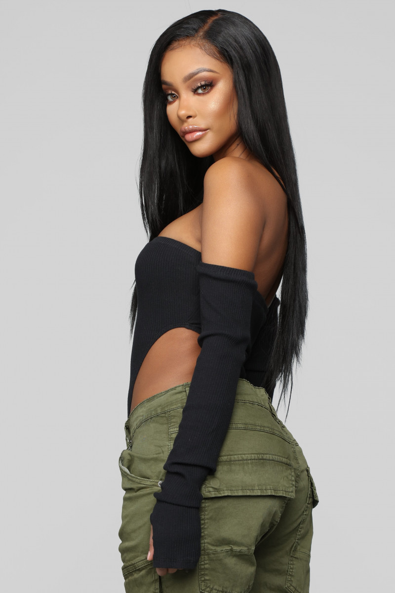 Yodit Yemane featured in  the Fashion Nova catalogue for Winter 2018