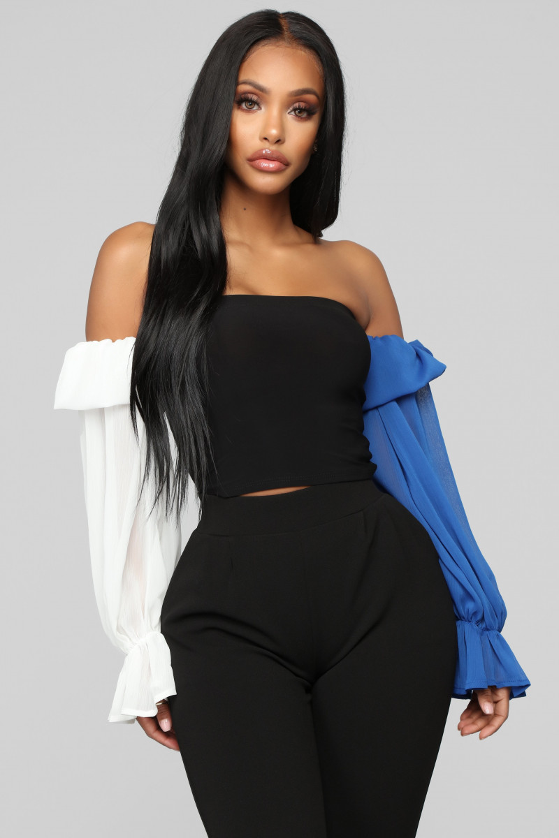 Yodit Yemane featured in  the Fashion Nova catalogue for Winter 2018