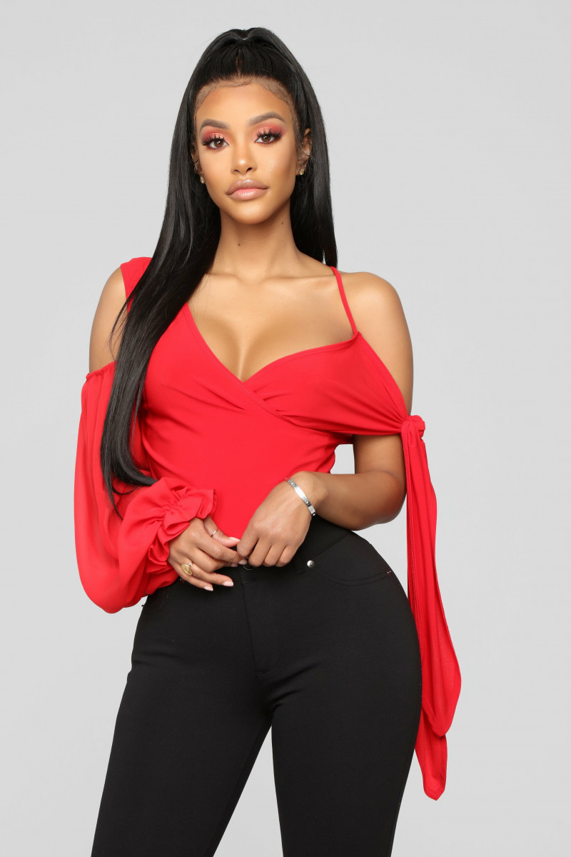 Yodit Yemane featured in  the Fashion Nova catalogue for Holiday 2018