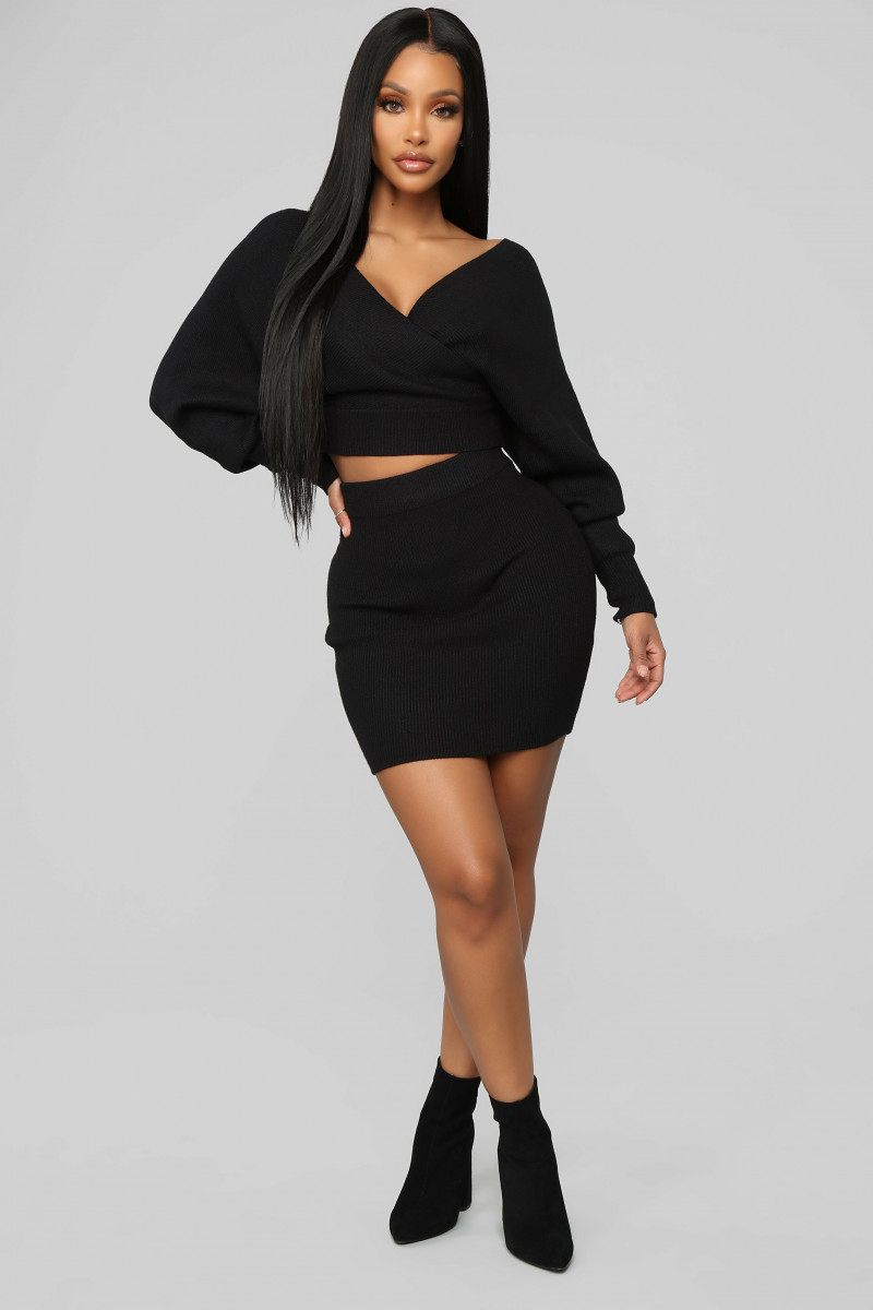 Yodit Yemane featured in  the Fashion Nova catalogue for Holiday 2018