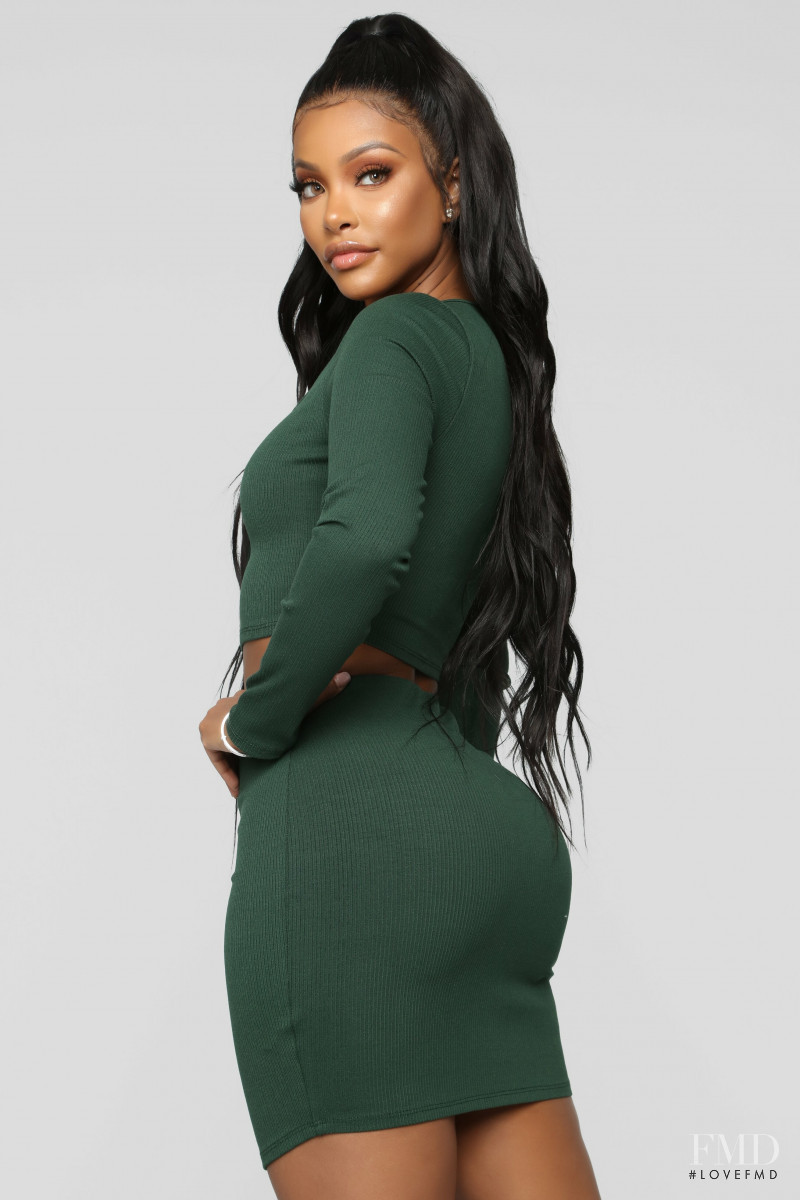 Yodit Yemane featured in  the Fashion Nova catalogue for Spring 2019