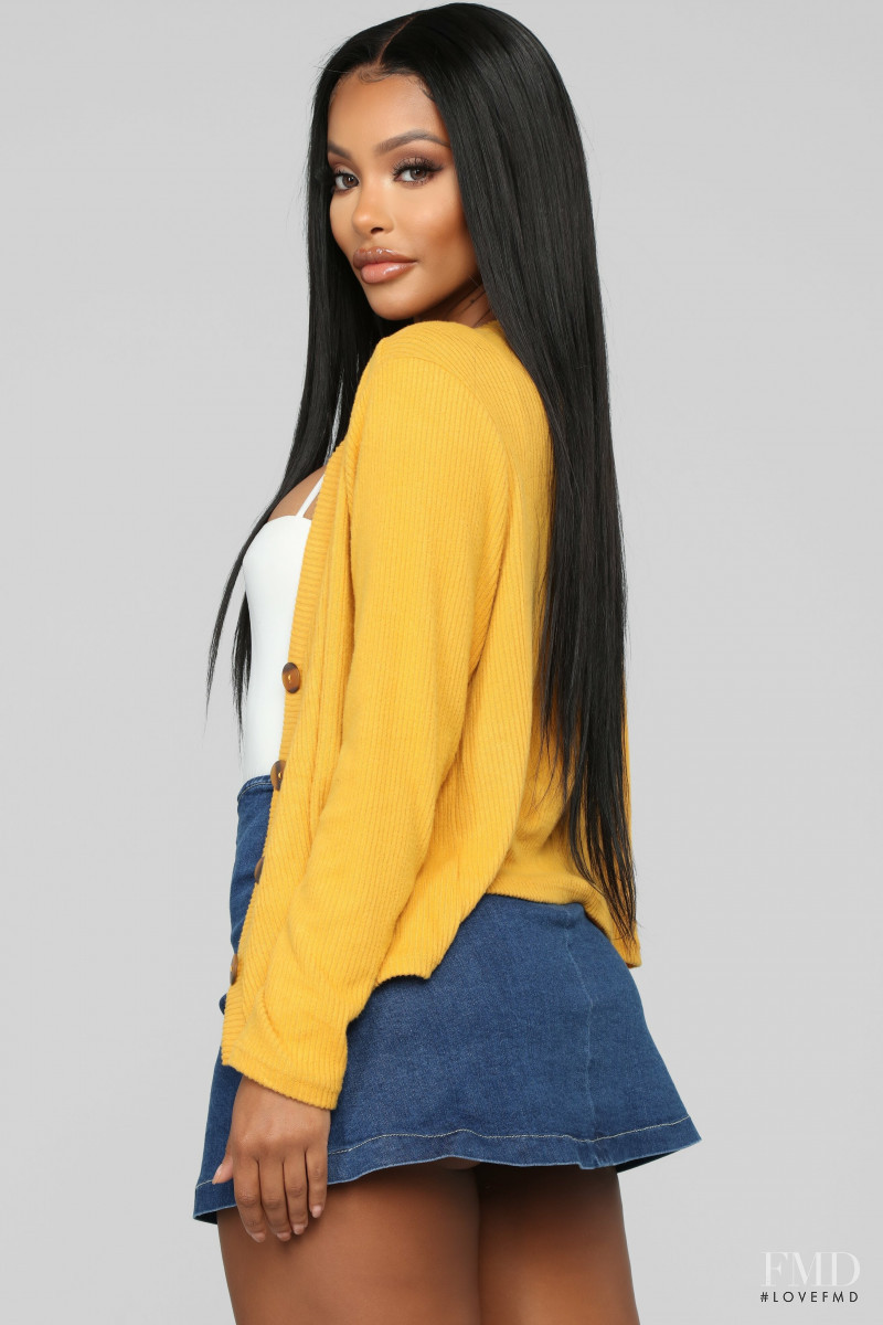 Yodit Yemane featured in  the Fashion Nova catalogue for Spring 2019