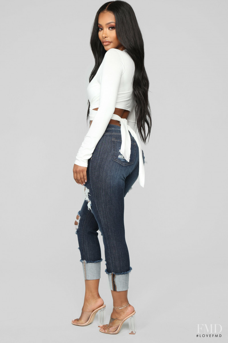 Yodit Yemane featured in  the Fashion Nova catalogue for Spring 2019