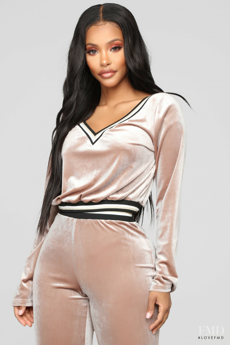 Yodit Yemane featured in  the Fashion Nova catalogue for Spring 2019