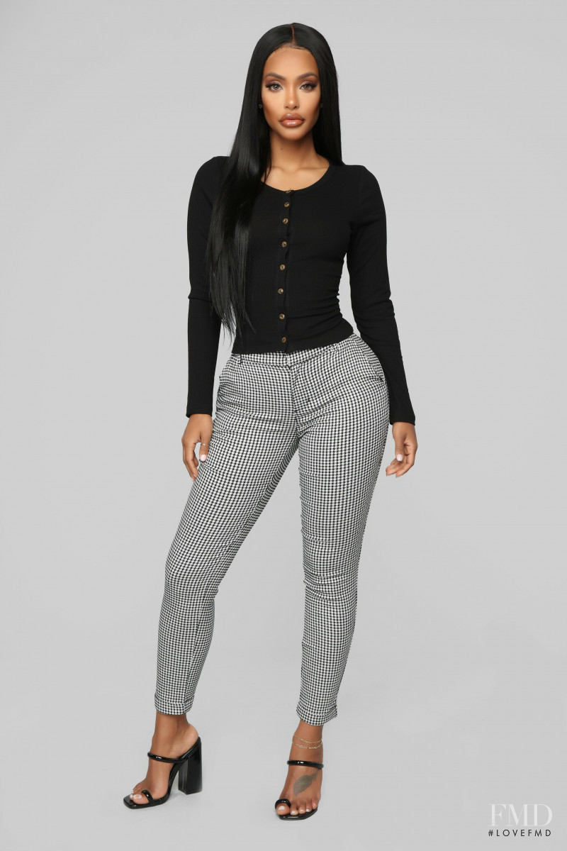 Yodit Yemane featured in  the Fashion Nova catalogue for Spring 2019