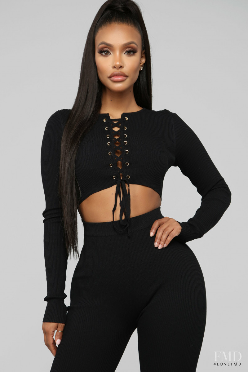 Yodit Yemane featured in  the Fashion Nova catalogue for Spring 2019
