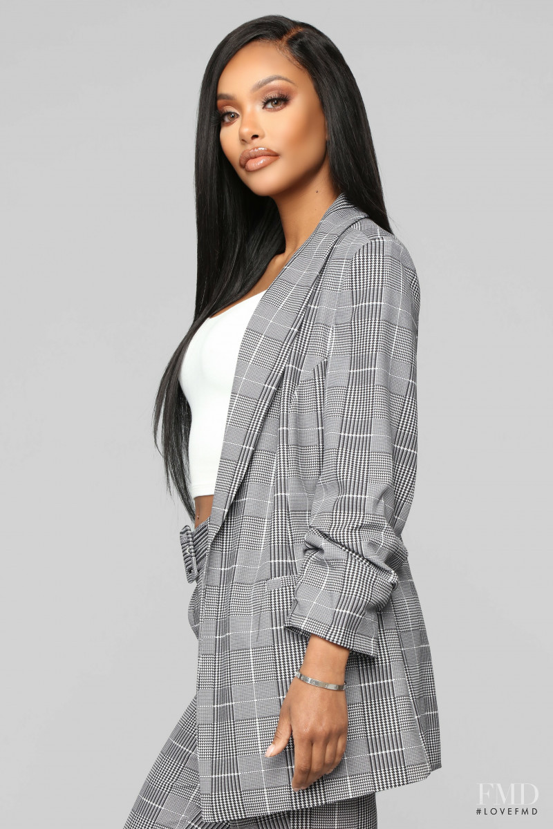 Yodit Yemane featured in  the Fashion Nova catalogue for Spring 2019