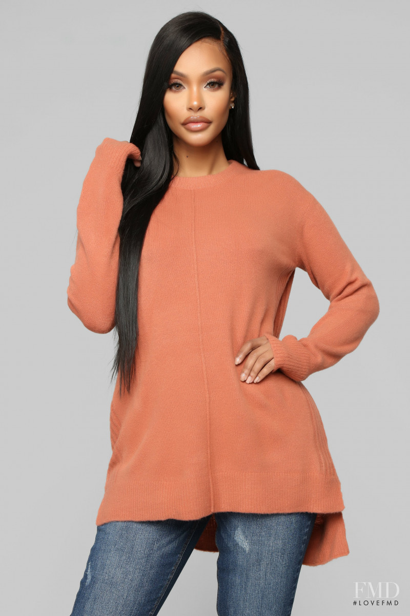 Yodit Yemane featured in  the Fashion Nova catalogue for Spring 2019