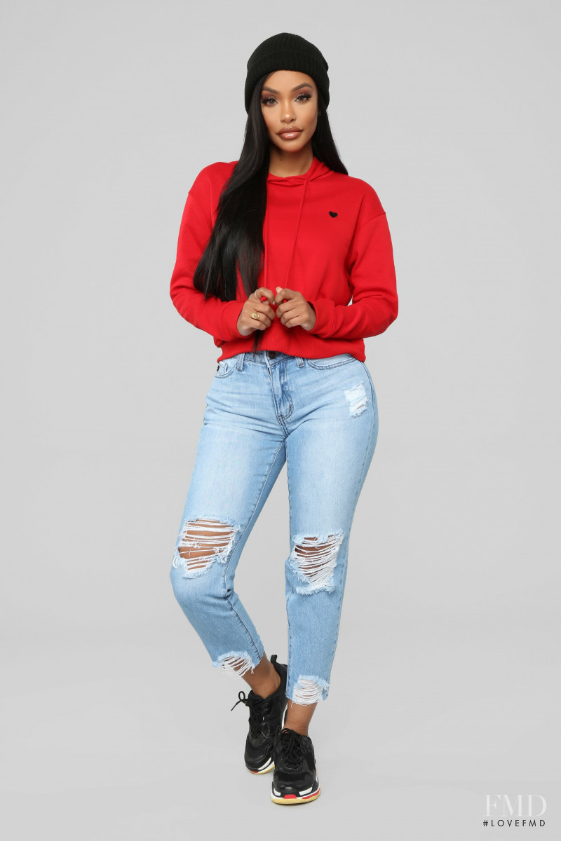 Yodit Yemane featured in  the Fashion Nova catalogue for Spring 2019