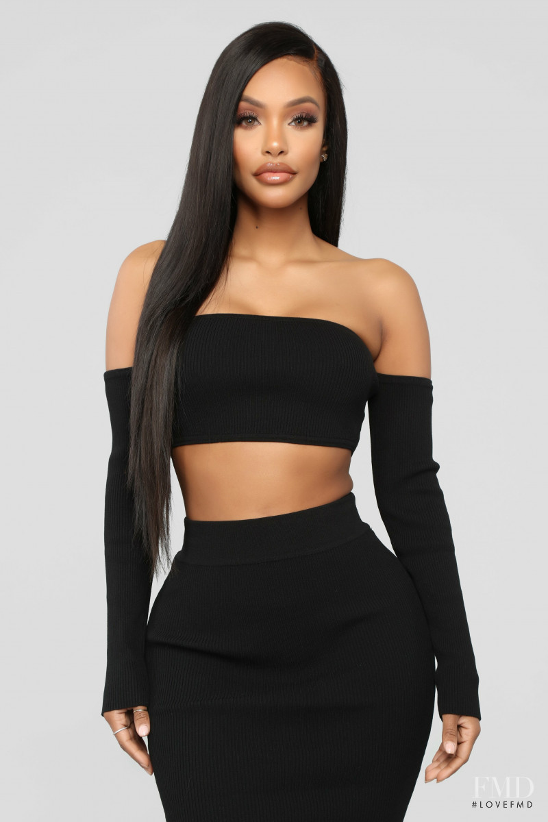 Yodit Yemane featured in  the Fashion Nova catalogue for Spring 2019