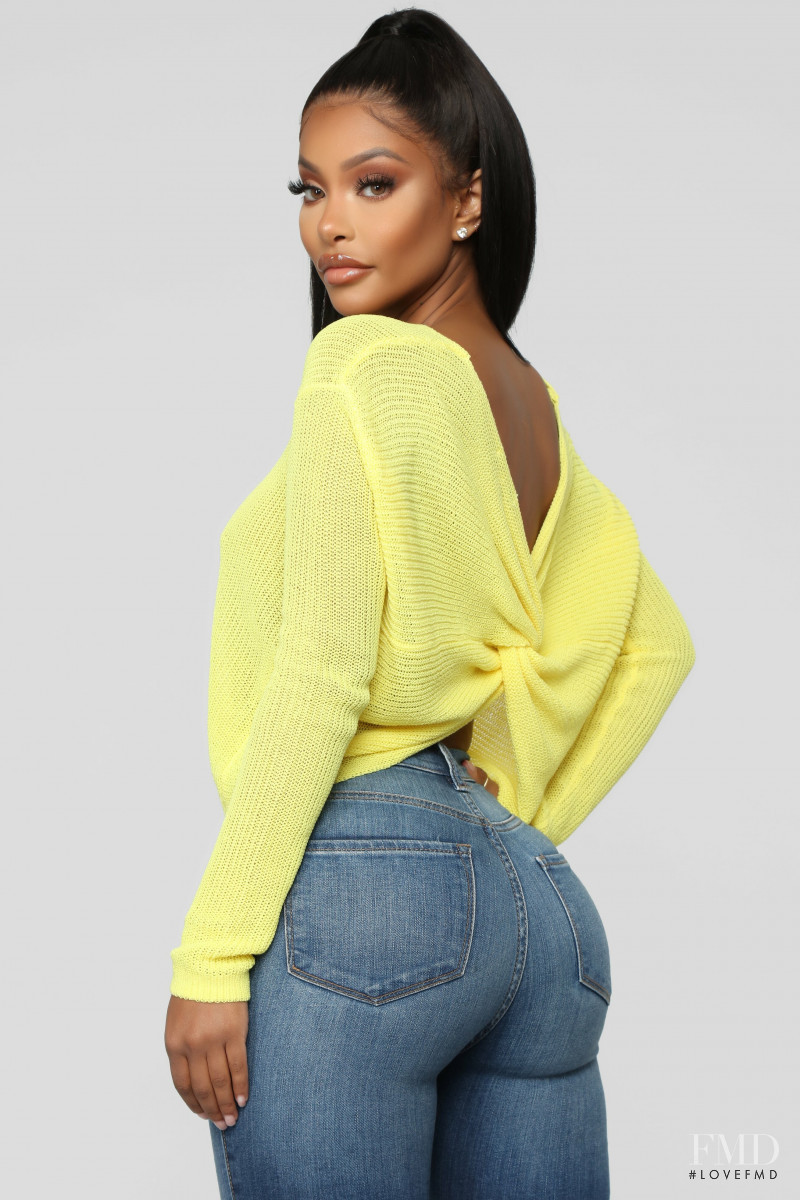Yodit Yemane featured in  the Fashion Nova catalogue for Spring 2019