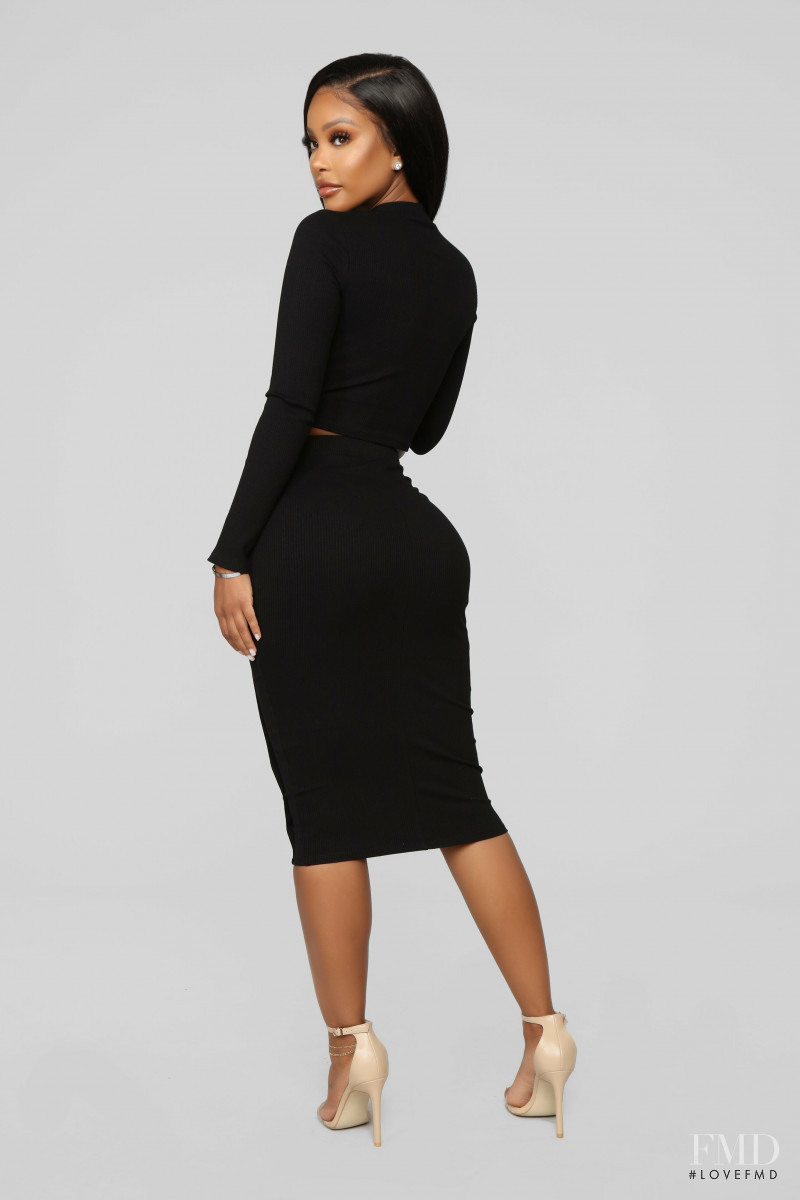 Yodit Yemane featured in  the Fashion Nova catalogue for Spring 2019