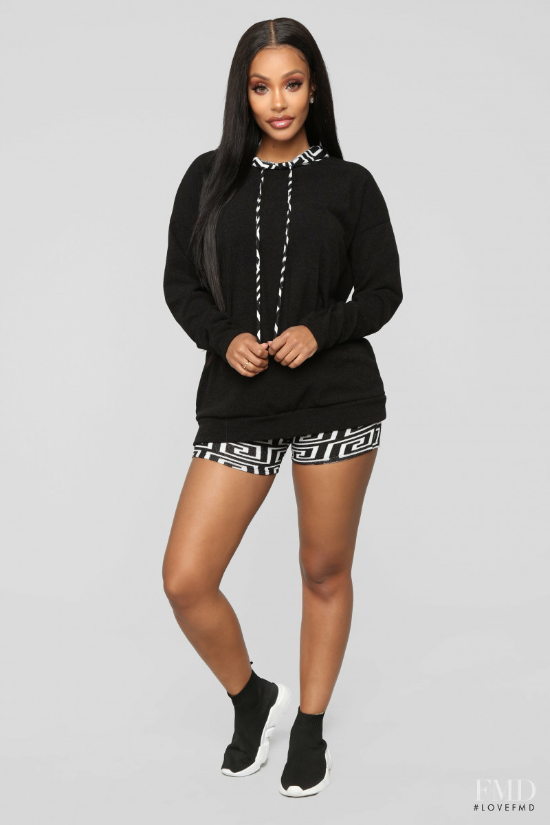 Yodit Yemane featured in  the Fashion Nova catalogue for Spring 2019