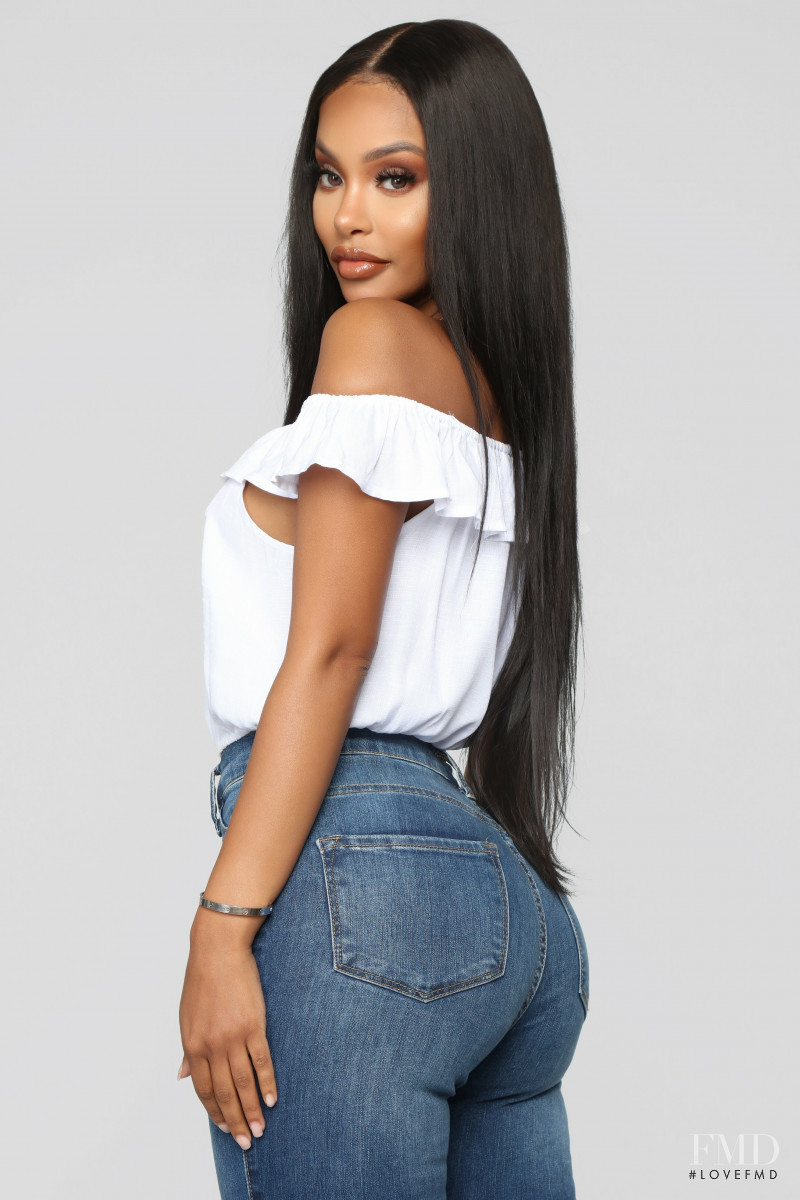 Yodit Yemane featured in  the Fashion Nova catalogue for Spring 2019